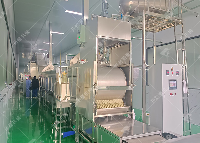 麗星全自動酸辣粉生產(chǎn)線落地安徽，進(jìn)行試機(jī)演示