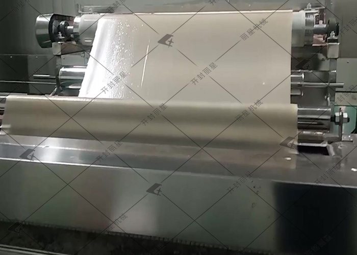 湖北客戶麗星自動粉條設(shè)備試機，加工現(xiàn)場細節(jié)滿滿